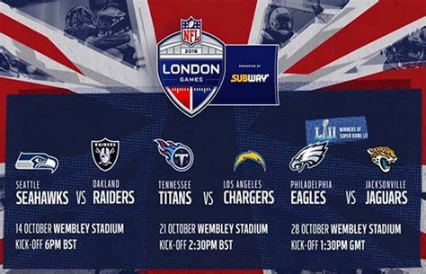 what nfl games are in london
